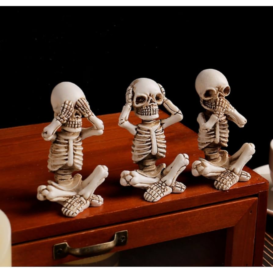 Amazon.co.jp: 1 セット ドクロ オーナメント スケルトン模型